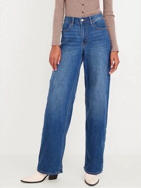 Old Navy High-Rise Wide-Leg WOW Jeans - Blue